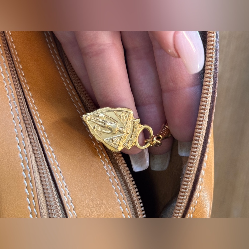 80s Vintage Gucci African Mignon Brown Micro GG Crossbody Bag - Picture 15 of 16